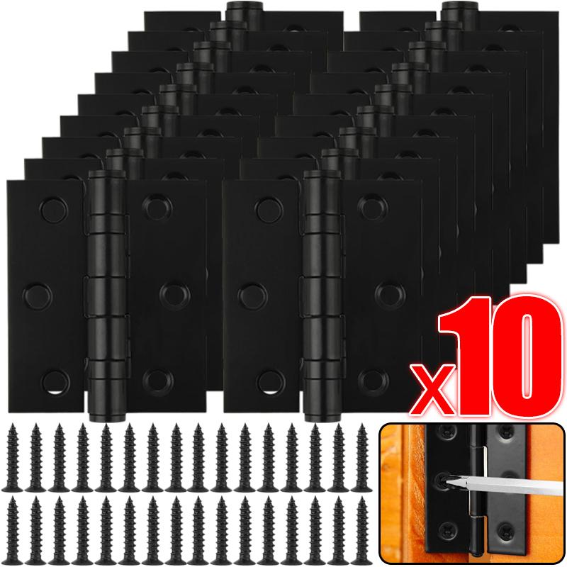 10/1 шт 2-дюймовая дверная петля из нержавеющей стали плоские петли оконные петли для шкафов дверной соединитель книжный шкаф деревянная коробка мебельная фурнитура