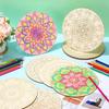 Wooden Mandala Painting10 Unfinished Wood Cutouts with for Making Kit Mandala Crafts for Painting DIY Crafts Home Decors