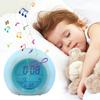 Kids Digital Alarm Clock 7 Color Night Light Snooze Temperature Detect Children Sleep Bedside Cute Wake Up Timer Alarm Clock