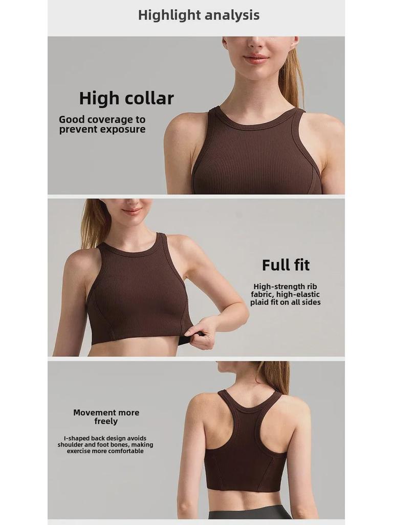 Прочный антипровисающий спортивный бюстгальтер: Ударопрочный топ для бега Beauty-Back для женщин