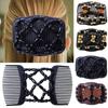Fashion Beads Hair Combs Resin Beaded Hair Claws Elastic Headwear Magic Tuck Comb  Women Lady Girl