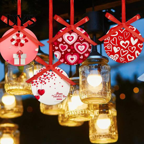 Пустой Керамический Елочный Шар для Сублимации Белый Фарфор Круглый с Шнурком для Поделок Рождественской Елки Домашнего Декора Подвеска