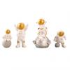 4pcs Spaceman Model Vivid Posture Collectible Lightweight Spaceship Astronaut Figures Model For Photo Props