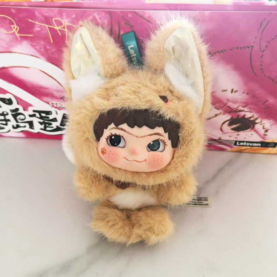 Виниловая плюшевая кукла Модная игра WAKUKU Лис и Кролик Серия Вечеринка на Хэллоуин Ручная работа Модель Украшение Коллекция Кастомизация