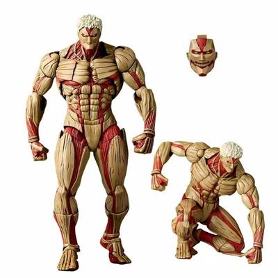 Атака Титанов Райнер Браун Amazing Yamaguchi Revoltech Бронированный Титан Райнер Браун Фигурки Действия Модель Игрушка