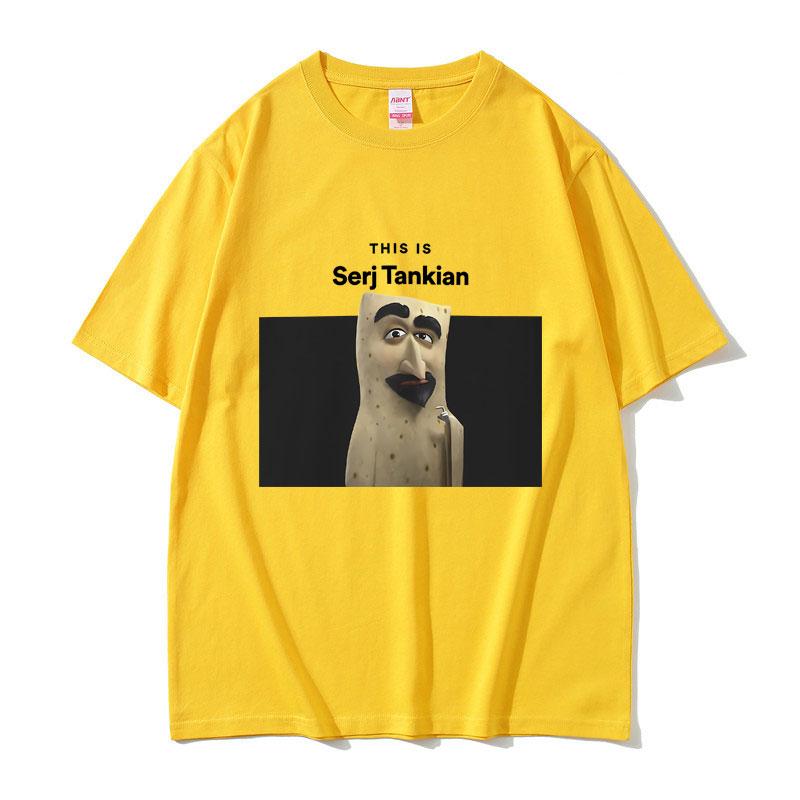 2025 Summer This Is Serj Tankian Funny Meme System of A Down Unisex Women 90s Vintage Rock 100 Pure Cotton Printed Tshirt Y2k