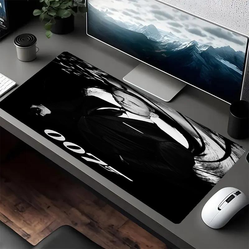 007 James Bond Theme Mouse Pad, Non Slip Rubber Base, Multifunctional Office & Home Decor, Perfect for Workspace Personalization.