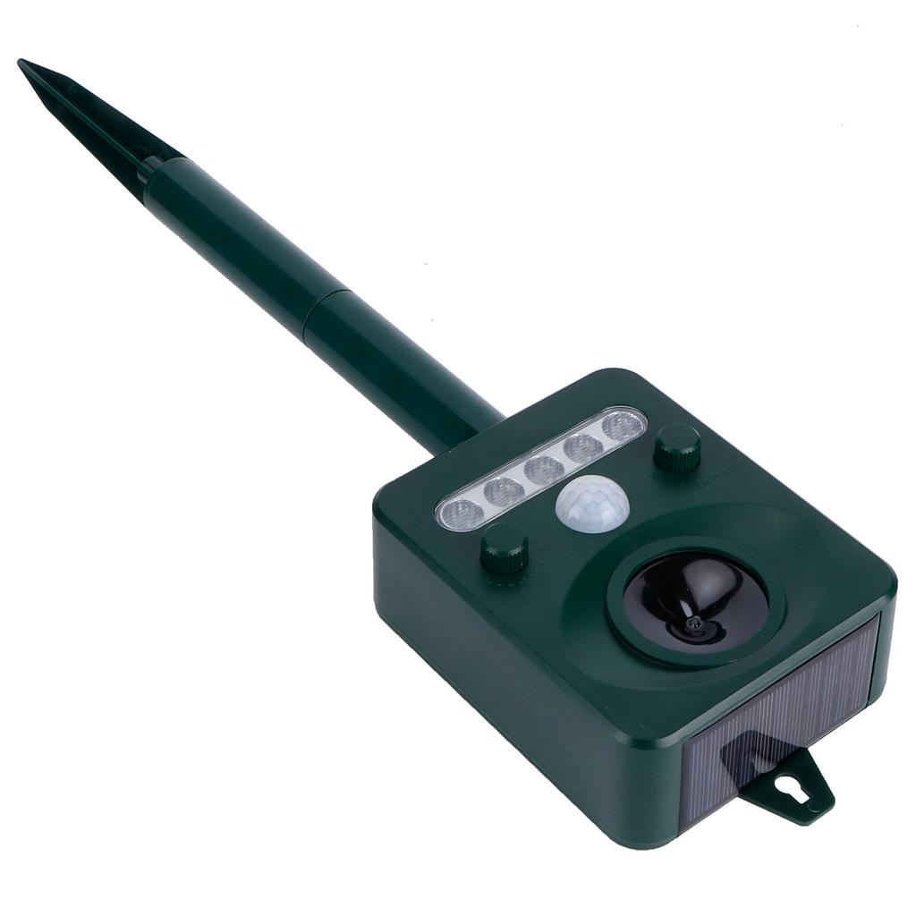 Solar Bird Repellent Outdoor USB Ultrasonic Mouse Insect Repeller with LED Strobe Light