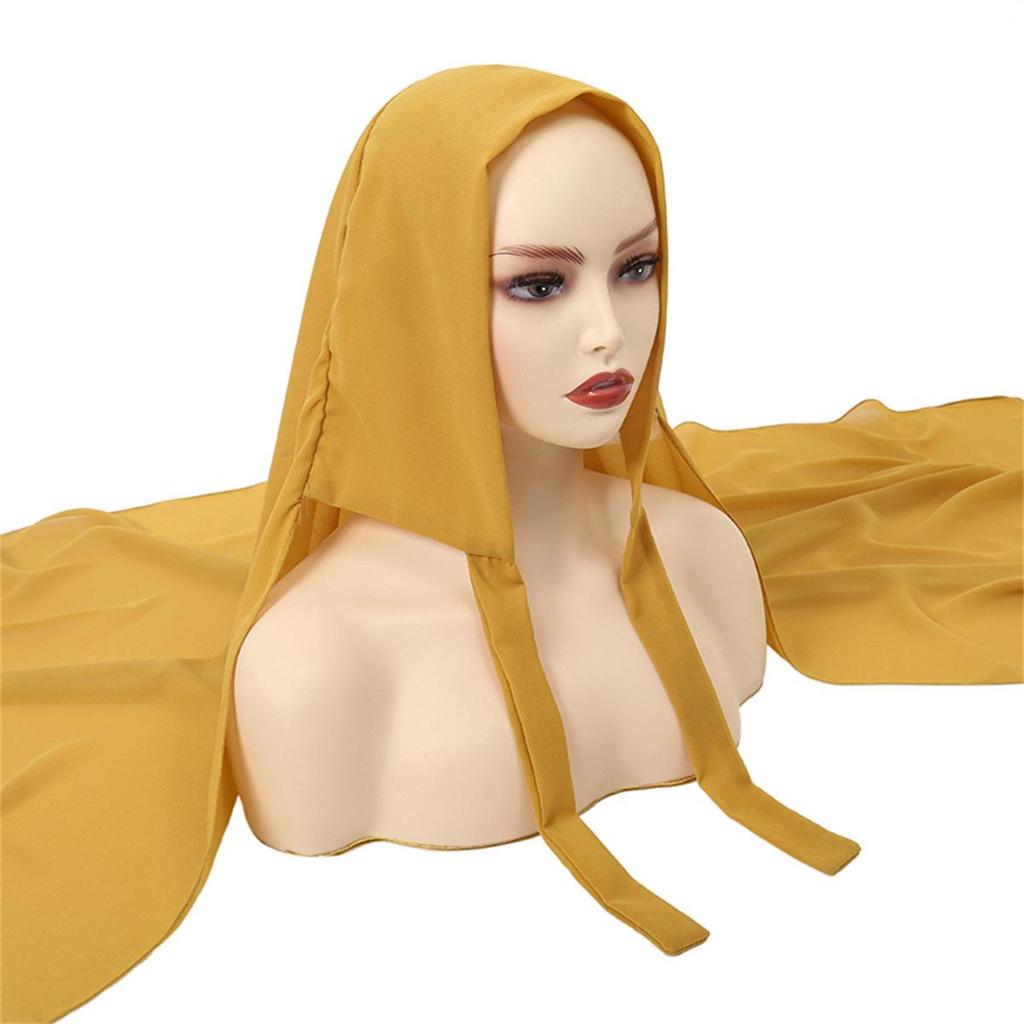 Chiffon Solid Color Headscarf for Women
