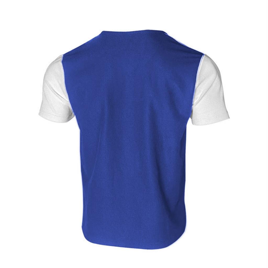 Мужская однотонная классическая рубашка с короткими рукавами в спортивном стиле