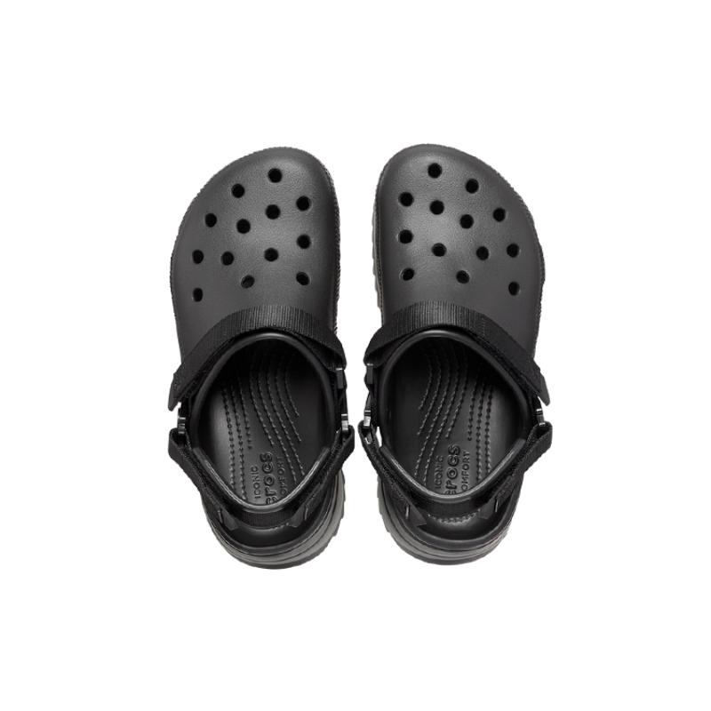 Crocs Классические сандалии для хайкинга на толстой подошве с отверстиями, спортивные, унисекс, черные