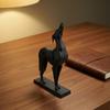 3D-печатная статуэтка борзой, минималистичная скульптура собаки матового черного цвета, реалистичная фигурка борзой, статуэтки собак для декора дома и офиса, подарки для любителей борзых