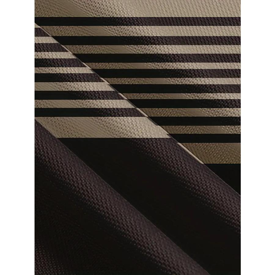 Мужская дышащая летняя футболка — повседневный полосатый 3D-принт, круглый вырез, короткий рукав, сетчатая ткань для комфорта и стиля