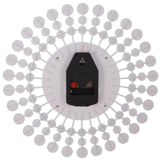 Diamond Series Analog Iron and Crystal Wall Clock