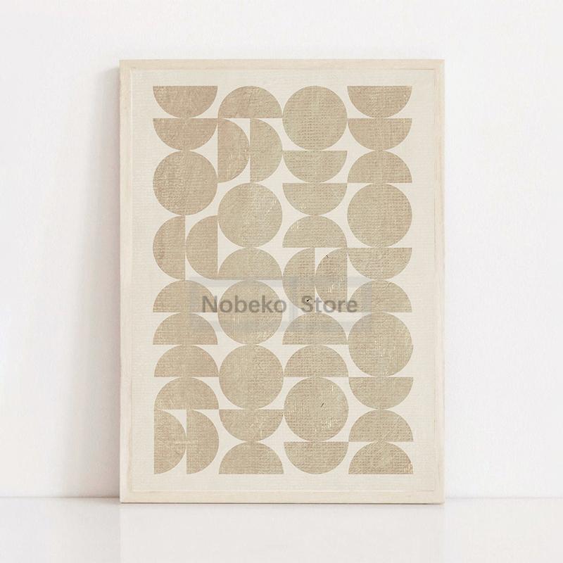 Современные Минималистичные Принты Холст Живопись Бежевый Простой Нейтральные Цвета Арт Постер Середина Века Настенное Искусство Картины Домашний Декор Комнаты