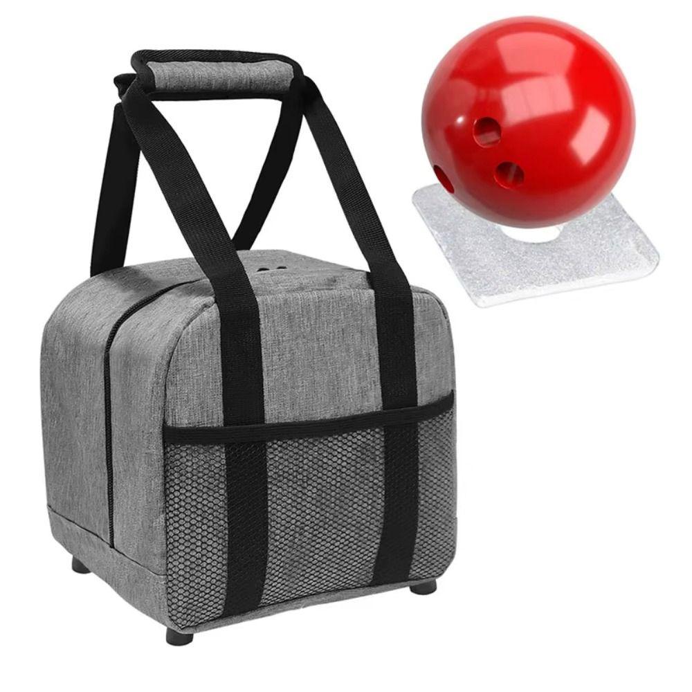 With Padded Bowling Ball Bag Shockfroof Ball Holder Single Bowling Bag Handbag Storage Bag Bowling Container Case Outdoor Sports