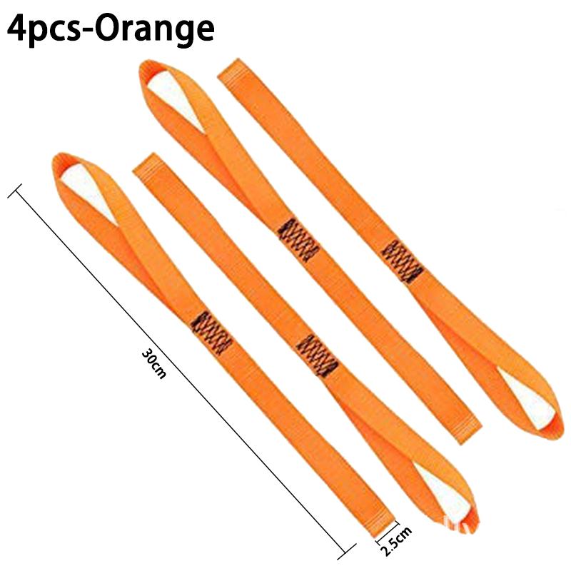 2/4pcs Motorcycle Tie Down Luggage Bandage Soft Straps Towing Ropes For Car Motorbike Hauling Belt Loops Band Tensioning Belts