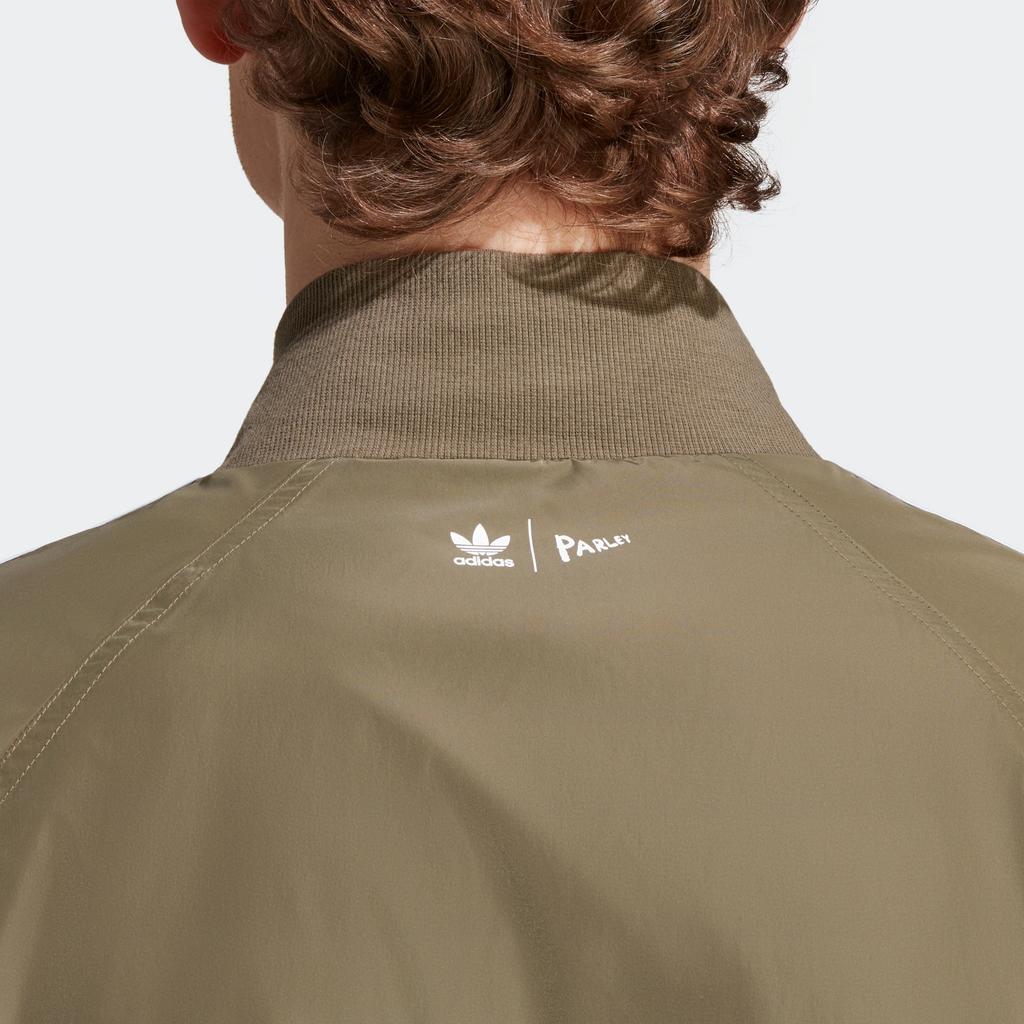 adidas Adicolor Parley Track Jacket Asia Sizing 'Olive' Men's HS2089