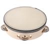 Wooden Musical Tambourine Beat Instrument Hand Drum Educational Toys 6inch
