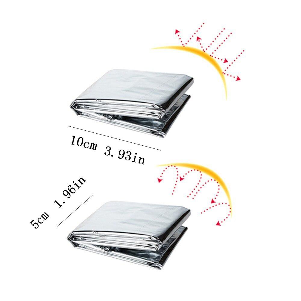EW Portable Small Outdoor Camping Supplies First Aid Blanket Emergency Survival Blanket Insulation Blanket Sunscreen Blanket