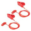 2PCS Treadmill Universal Safety Key Running Machine Key Magnet Treadmill Key Rectangle Red