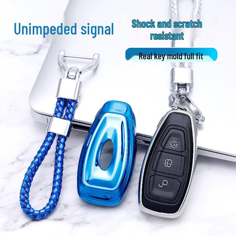TPU Protective Ford Key Case for Kuga, Focus, EcoSport, Escort, and Mondeo