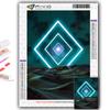 5D DIY Алмазная картина, вышивка крестиком, Киберпанк, геометрическая эстетика, Алмазная вышивка, мозаика, настенное украшение для дома