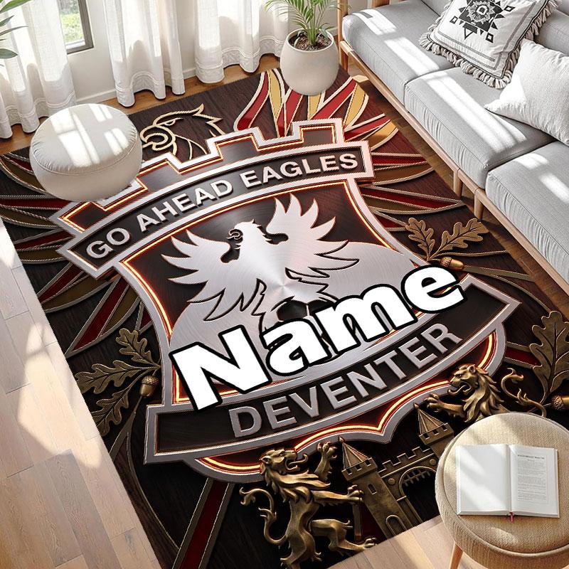 Custom Name Personalized Go Ahead Eagles Print Carpet, Versatile Home Decor Rug, for Playroom, Apartment, Balcony, Entryway, Hallway Gift