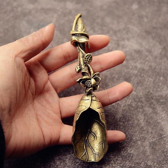 Unique Durable Multi-use Solid Color Beautiful Lotus Shape Coffee Spoon for Restaurant Sugar Spoon