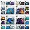3D Animal Printing Duvet Cover Set Fish Pattern Bedding Cover Suit Polyester Boys Girls Single Double Size Bed Set