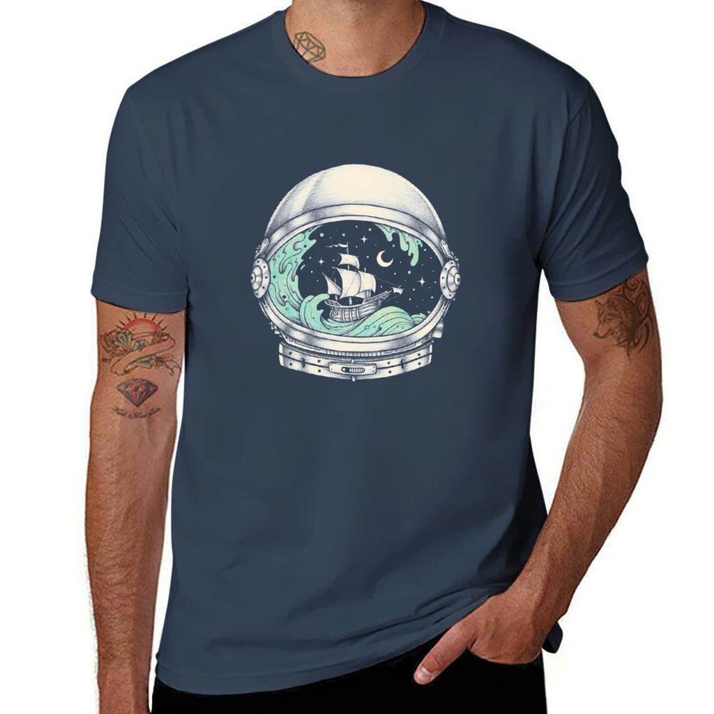 Spaceship Tshirt Plus Size Simple Casual Top
