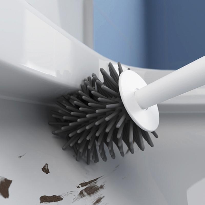 Toilet Brush Set Space saving Solution Quick Drying Toilet Bowl Brush & Holder for Efficient Bathroom Maintenance