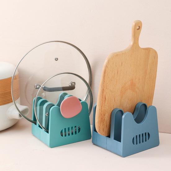 Удобная стойка для крышки кастрюли, компактный органайзер, стеллаж для хранения кастрюль без заусенцев, подставка для крышки кастрюли, кухонные аксессуары