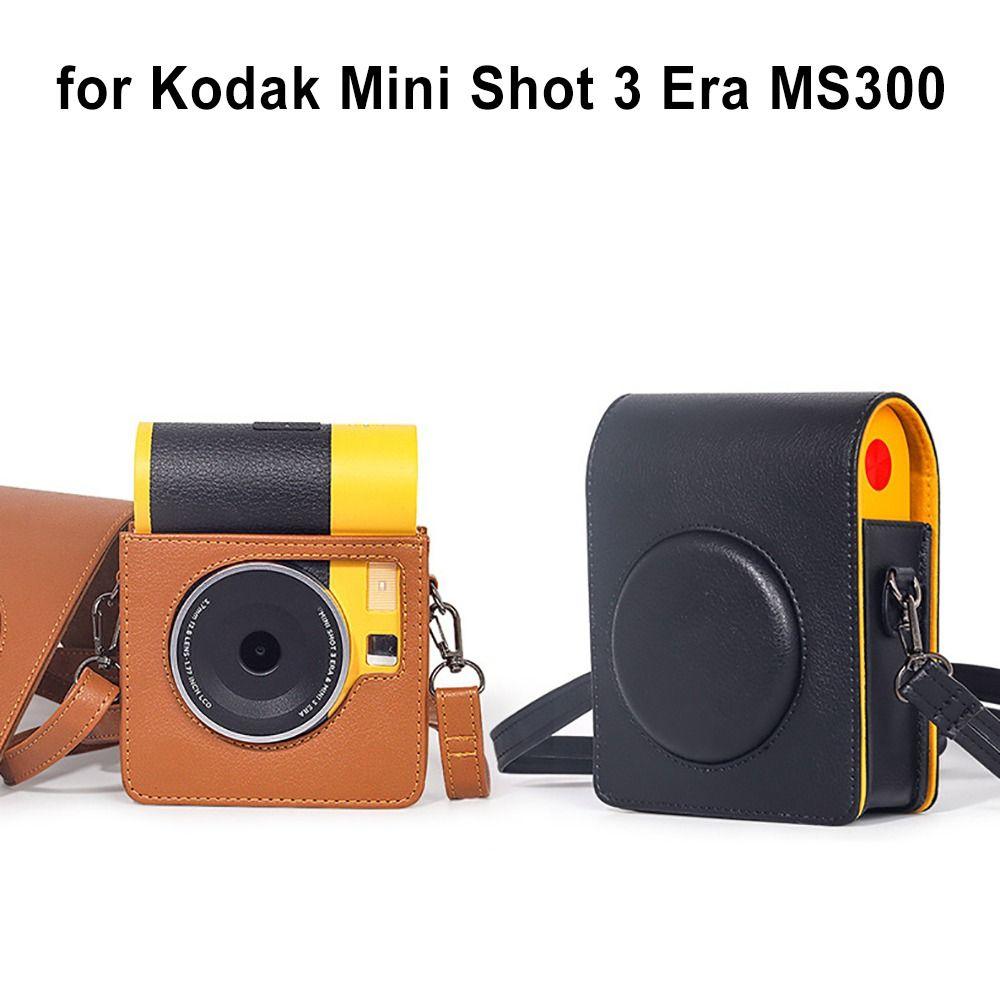Чехол-сумка для хранения из ПУ для мгновенной камеры Kodak Mini Shot 3 Era MS300, с плечевым ремнем, сумка для переноски, сумка через плечо