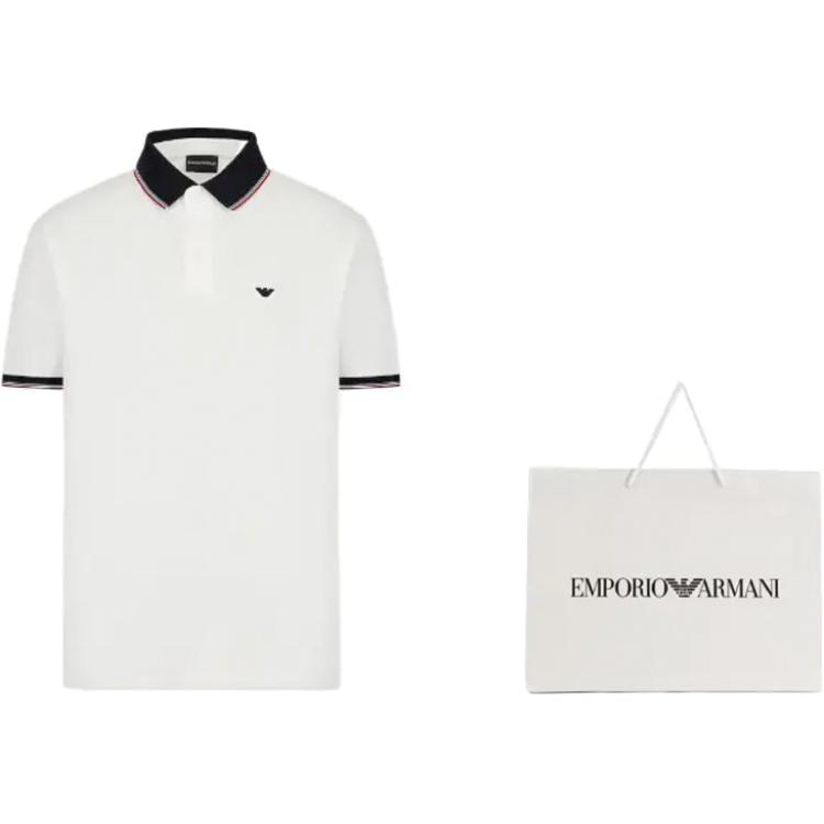 EMPORIO ARMANI SS23 Polo Shirt Men's Ecru 3R1F70-1JTKZ-01F9