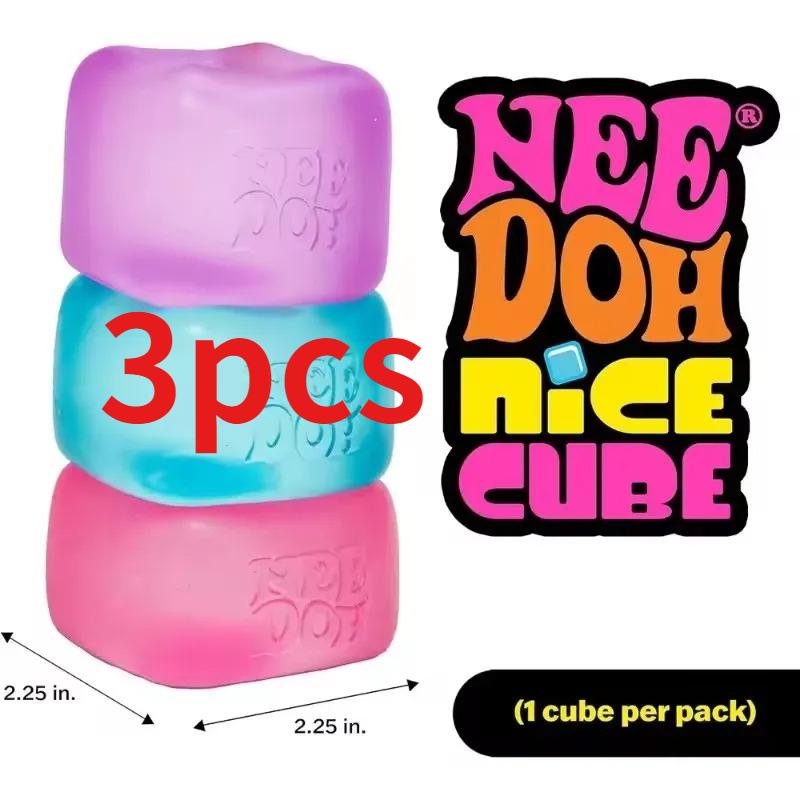 Сенсорный куб Needoh Nice Cube Антистресс, Игрушка-сквиш для снятия тревоги, улучшения концентрации и расслабления для детей и взрослых
