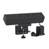 Многопортовая настольная зарядная станция с USB C на 65 Вт, 3 розетки AC, крепление на край стола, удлинители для общежития, офисов