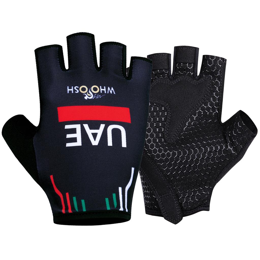 New UAE Cycling Gloves Bike ORBEA RACING Gloves Half Finger MTB Fitness Gloves Running Fitness Riding Bicycle Sports Gloves