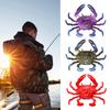 2Pcs 8CM/10G Soft Crab Lure Floating Bionic Crab Bait Colorful TPR Artificial Bait Saltwater Freshwater Fishing Accessories