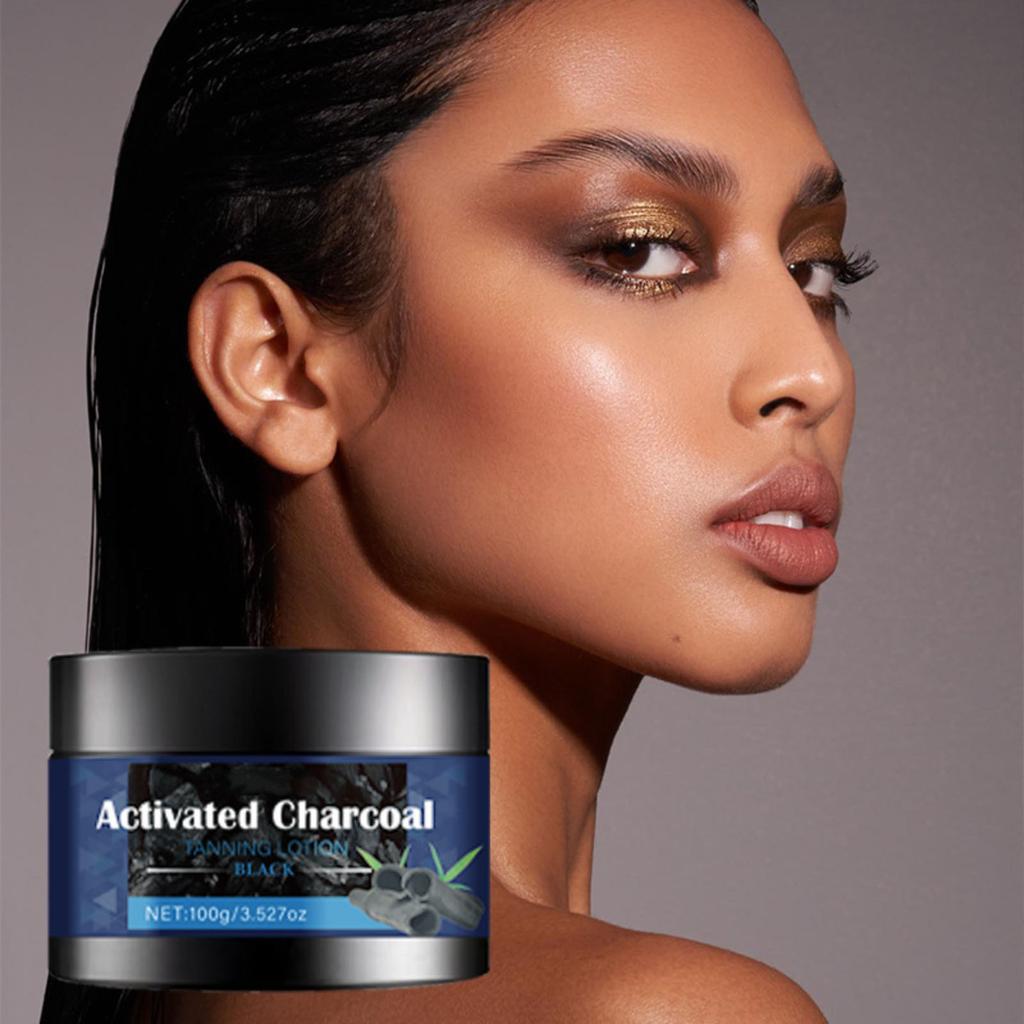 Лосьон для загара с активированным углем и медью, увлажняющий для тела, универсальный увлажняющий 100 г