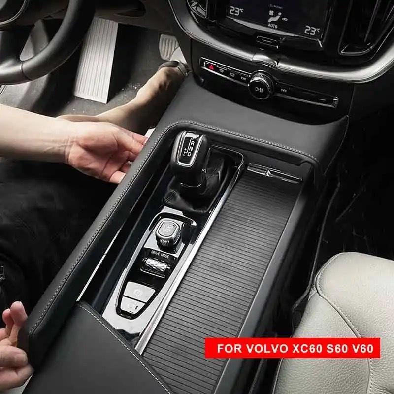 Для Volvo XC60 2018-2025/S60 V60 2020-2025 декоративная рамка из кожи для панели переключения передач центральной консоли автомобильные аксессуары