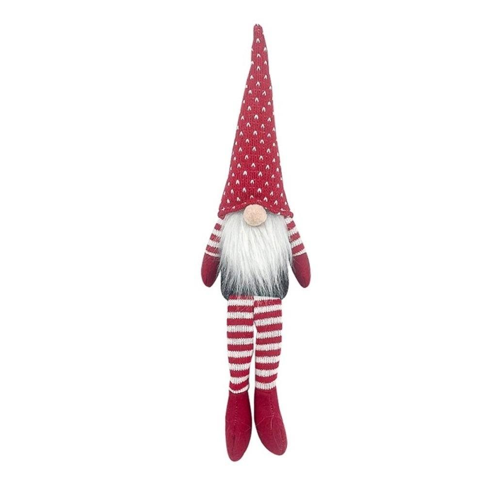 Faceless Style Knitted Gnome Doll 40cm Length Christmas Gnome Decor New Year Celebration
