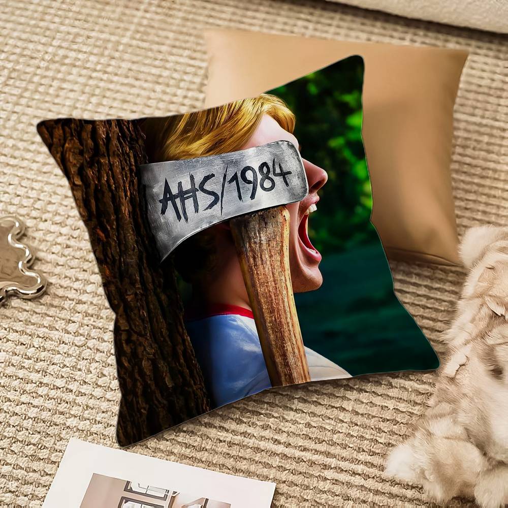 A-american TV H-horror Stories Pillow Case Anti-dustmite Invisible zipper Sofa Bed