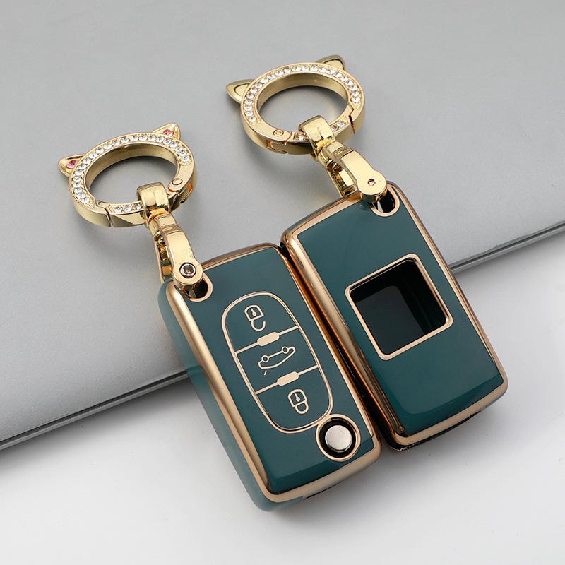 Покрытие TPU 2 3 кнопки автомобильный пульт дистанционного ключа чехол чехол для Peugeot 107 207 307 307S 308 407 607 для Citroen C2 C3 C4 C5 C6 C8