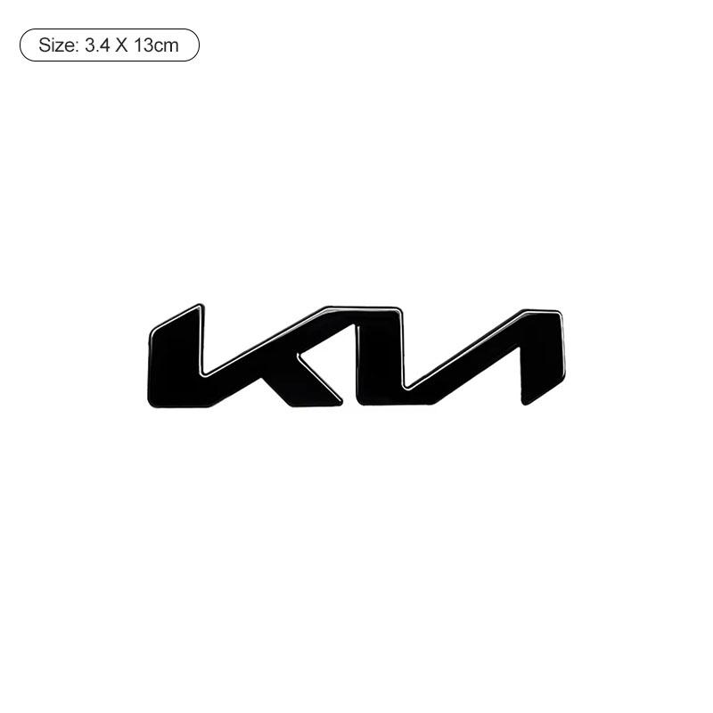 DRLK6 1Pcs 3D Metal Car Front Hood Emblem Badge Rear Trunk Sticker Decal For KIA K5 K9 Sorento Ceed Sportage Stinger Niro Soul EV6 RIO