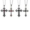 2 шт. Подвеска-распятие, готическая цепочка на шею, цепочка ручной работы, кулон-чокер, повседневные украшения, унисекс-аксессуар