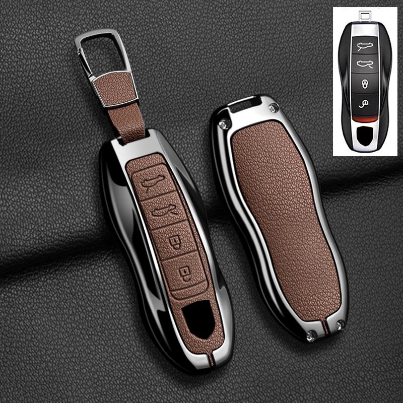 AABKR1 Car Key Case Cover For Porsche Cayenne 958 911 Lepin 996 Macan Boxster Panamera 997 944 924 Panamera 718 971 9YA Protect Keychai