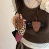Магнитное ожерелье для очков с леопардовым принтом: Женский уличный шнурок для солнцезащитных очков и декоративная цепочка-клипса