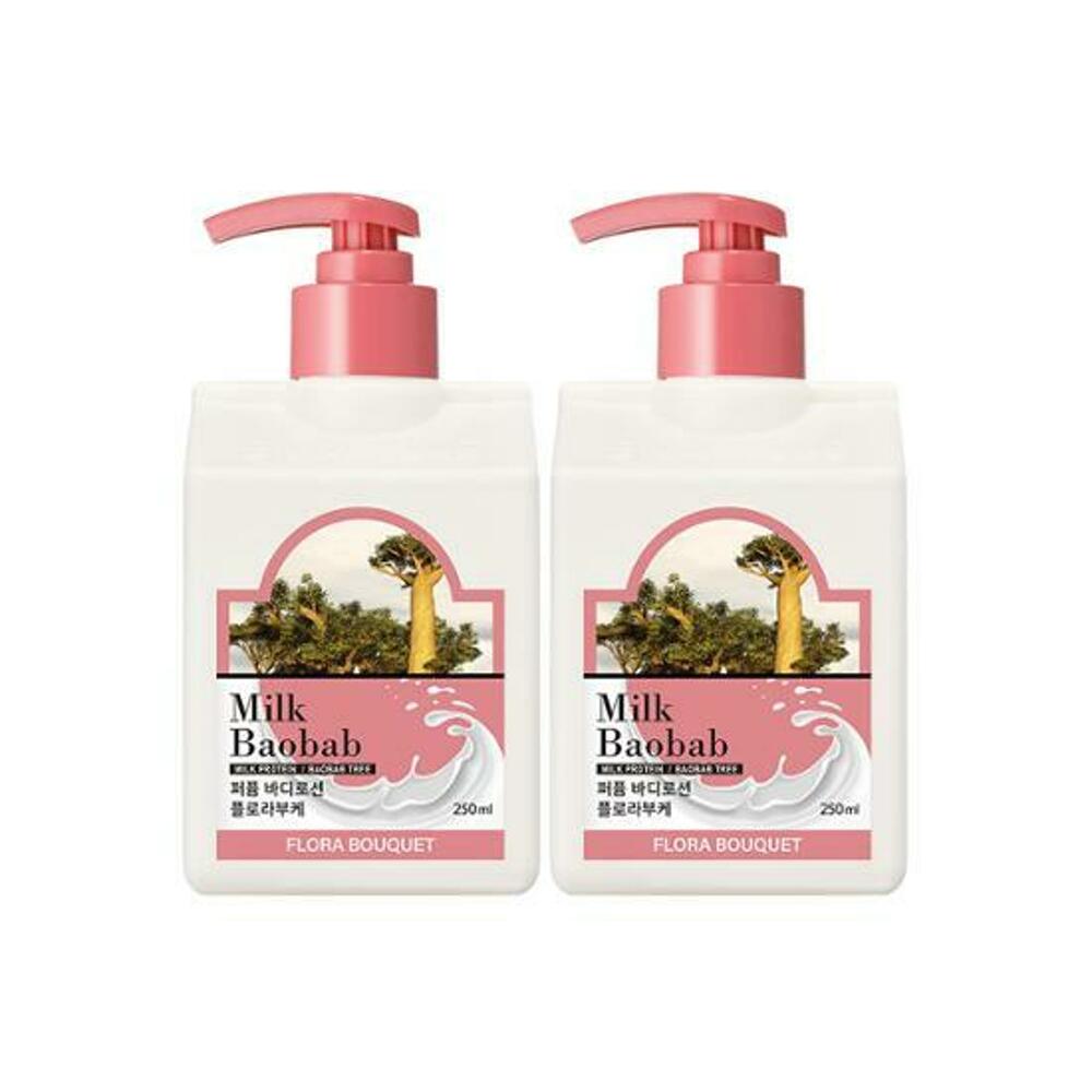 Milk Baobab Парфюмированный лосьон для тела #Flora Bouquet 250мл*2шт. Специальный набор