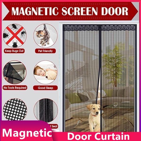 Summer Door Net Simple Magnetic Soft Curtain Anti-mosquito Anti-insect Anti-flying Insects Door Curtain Mesh Netting